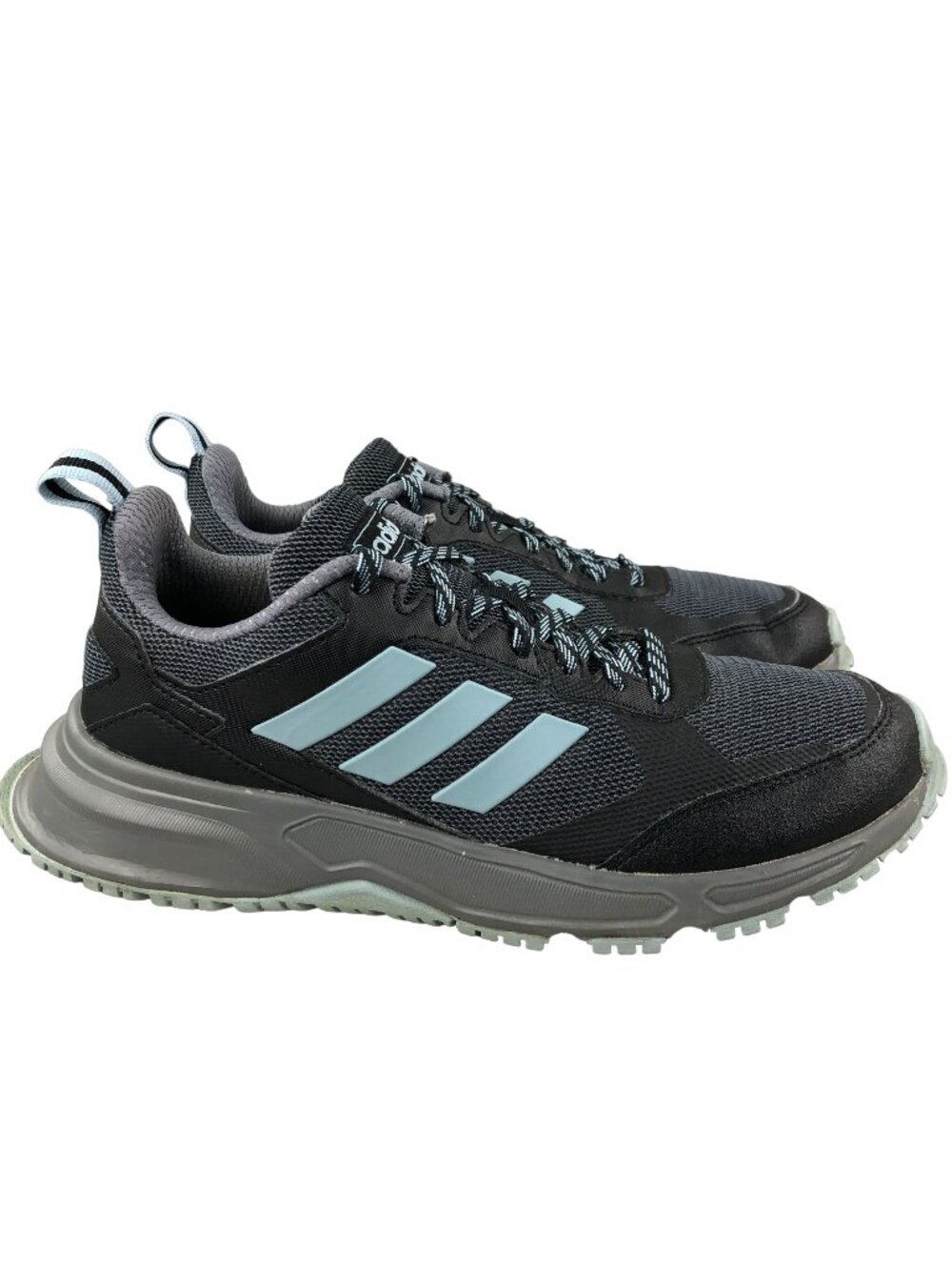 Adidas Women's Size 7.5 Rockadia Trail 3.0 Black Grey Running Sneakers EG3482